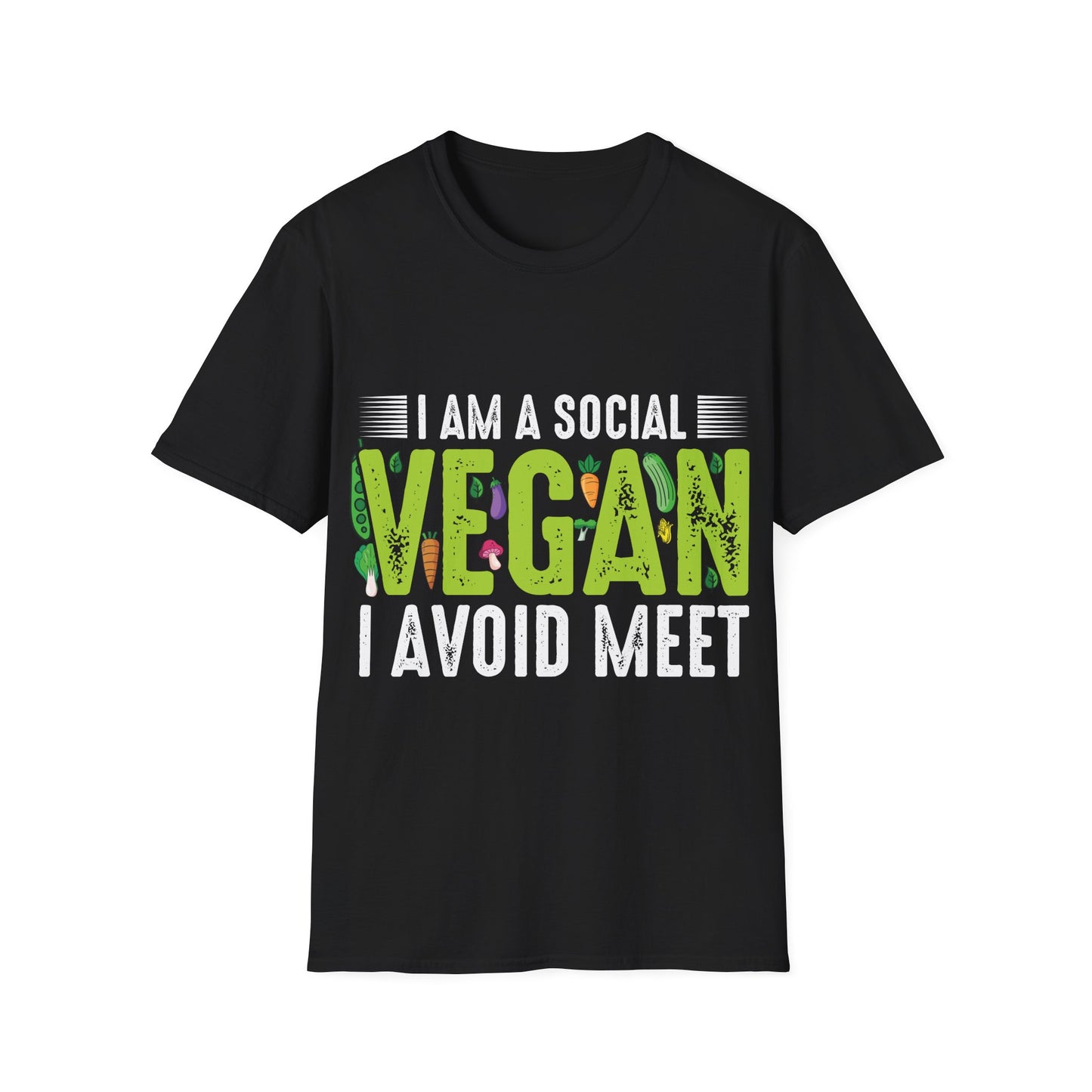 I Am a Social Vegan T‑Shirt