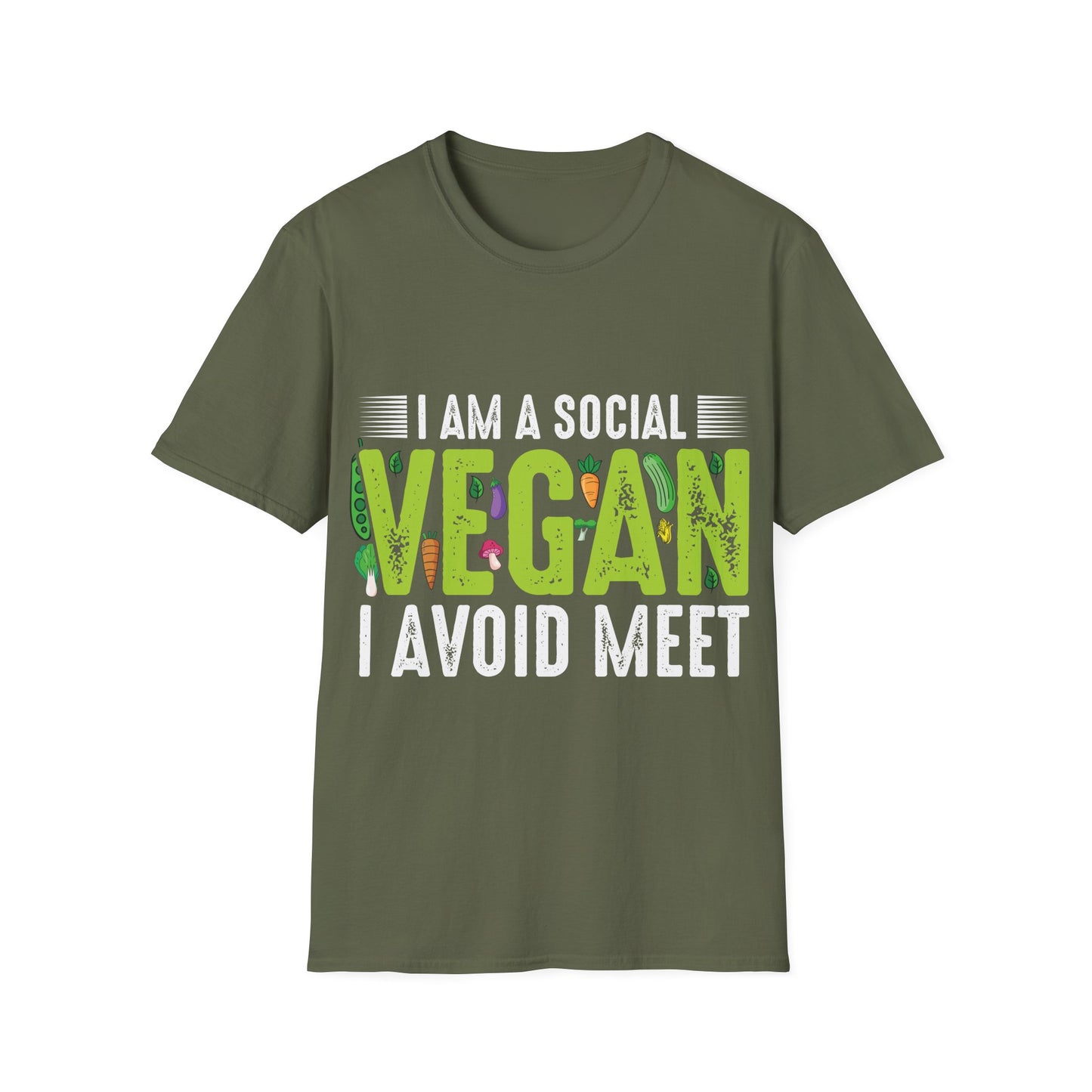 I Am a Social Vegan T‑Shirt