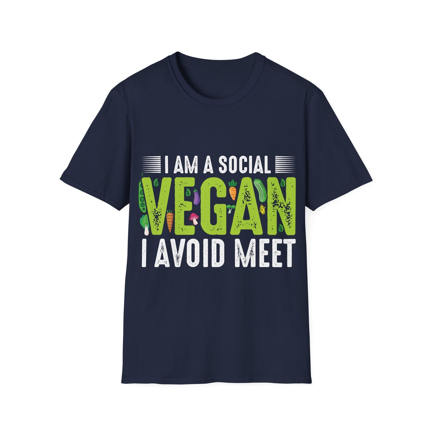 I Am a Social Vegan T‑Shirt