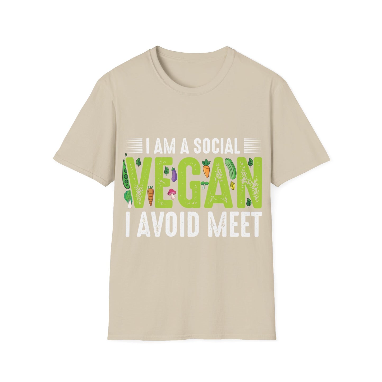 I Am a Social Vegan T‑Shirt