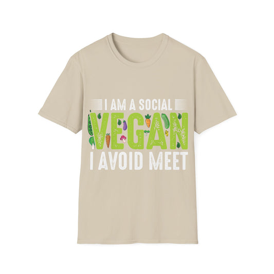 I Am a Social Vegan T‑Shirt