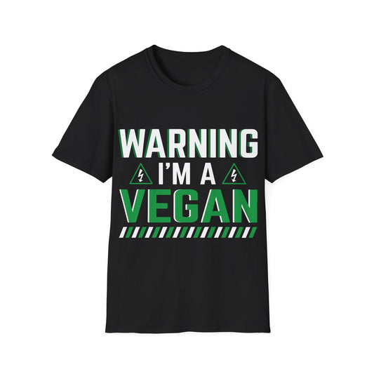 Warning Vegan T‑Shirt
